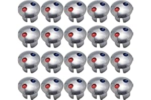 CZHOTG 20 Pcs Faucet Replacement Part Faucet Handle Index Buttons Faucets Replacement Part, Hot Cold Water Markers, Hot and Cold Signs Button Hot Cold Water Label for Kitchen Air Tool Parts and Accessories