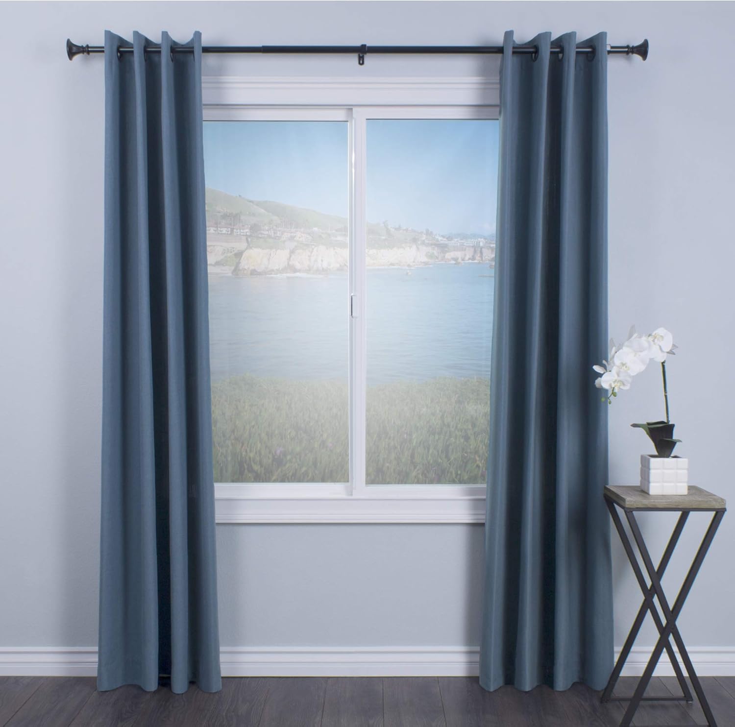 Decopolitan Faceted Trumpet Curtain Rod Set, 18 to 36 Inches, Venetian Gold: Home & Kitchen