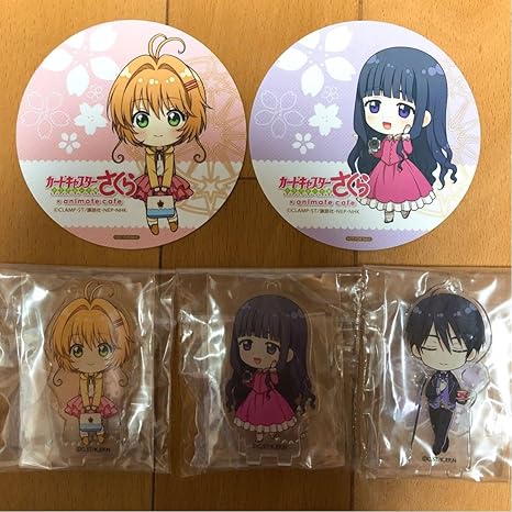Amazon アニメイトカフェ カードキャプターさくら 木之本桜 私服 大道寺知世 ユナ D 海渡 アクリルスタンドキーホルダー コースター アニメ 萌えグッズ 通販