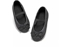 Flaryzone Toddler/Little Girls' Ballerina Flat Mary Jane Princess Dress Shoes - Wedding School Party