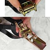 QTACIE Ratchet Straps 6m 1763Lbs 4 Sets Heavy Cargo Tie Downs with Hooks view 5