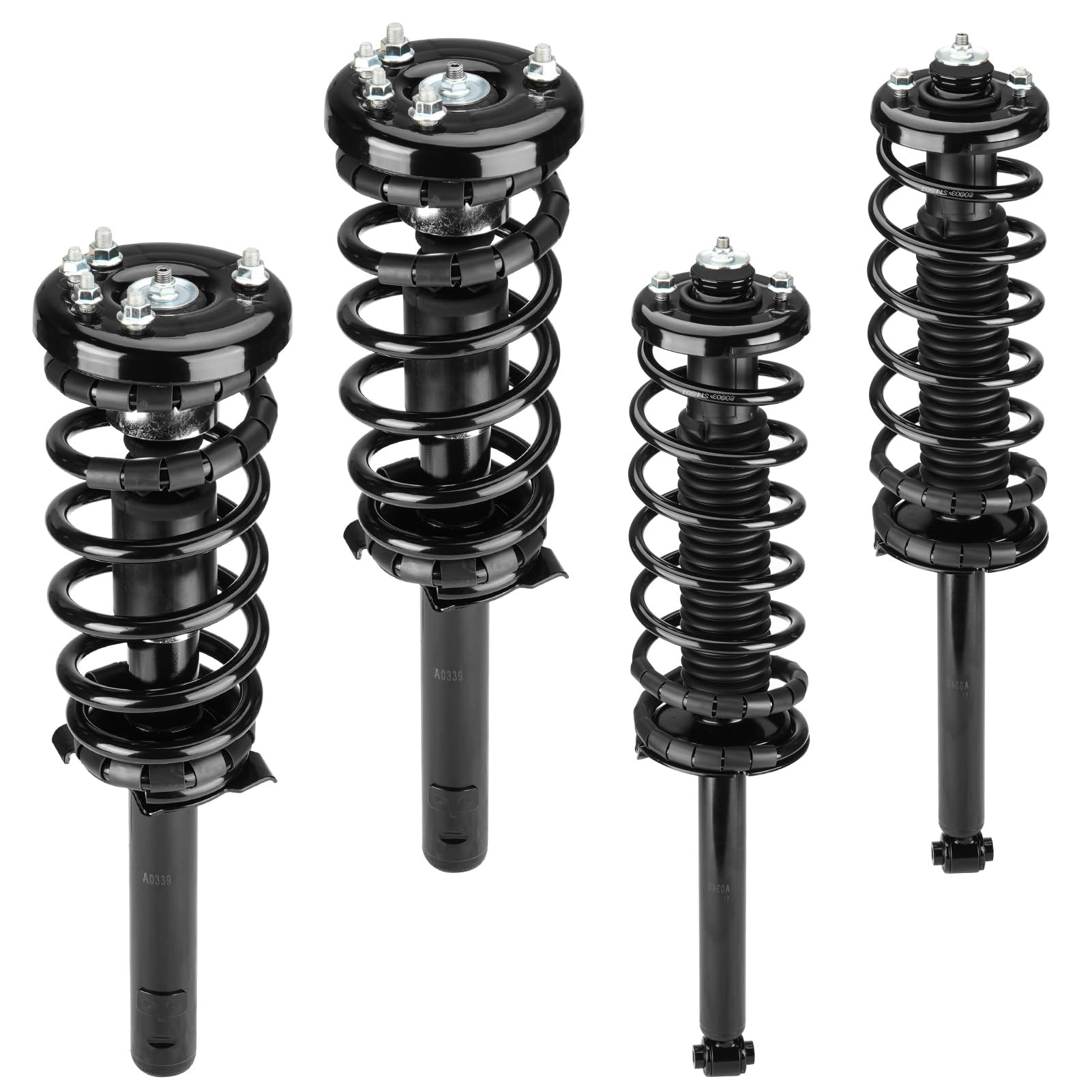 Front & Rear Strut Shock Assembly w/Coil Spring for Honda Accord 1998 ...