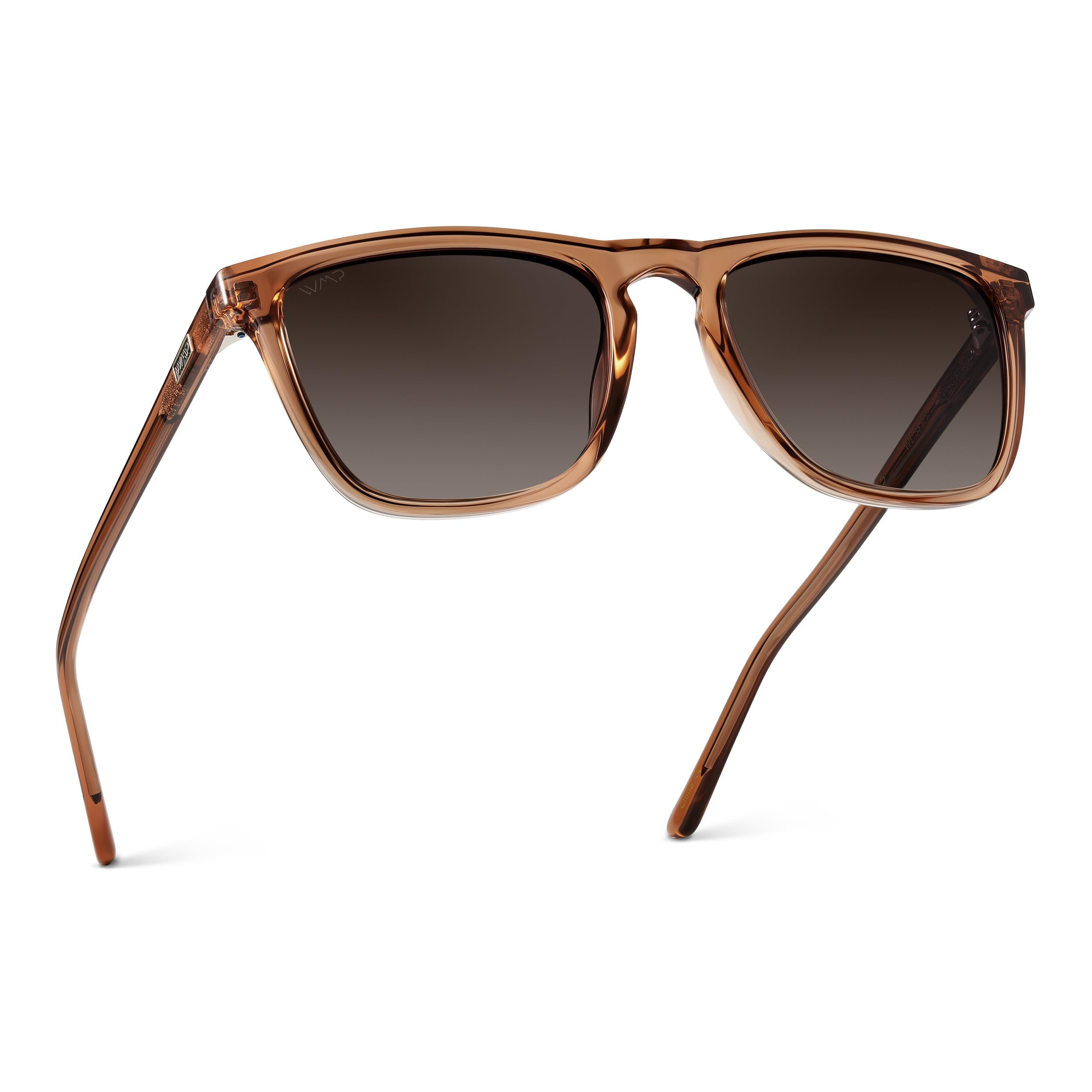 Photo 1 of *********READ CLERK NOTES**********  
WearMe Pro - Polarized Lens Square Modern Sunglasses for Men (Brown Frame/Brown Lens)