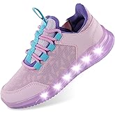 LOUGSIN Boys Girls Light Up Shoes Lightweight Mesh Breathable Adorable GlowDash LED Flashing Running Sneakers for Toddler and Little Kid