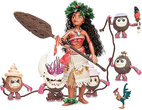 Disney ディズニー モアナと伝説の海 モアナ カカモラ ヘイヘイ フィギュアセット ディズニーデザイナーフェアリーテイルコレクション 全世界6000個限定版 並行輸入品 Amazon Ca Toys Games