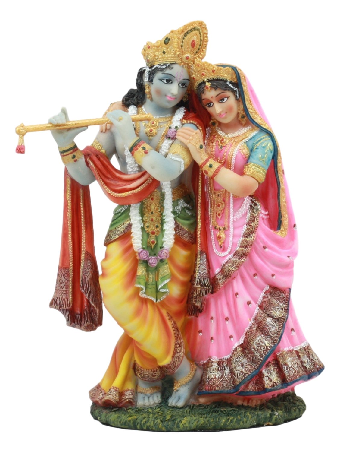 Ebros Gift PTC RADHA KRISHNA STATUE AVATAR OF VISHNU AND SHAKTI DIVINE LOVE MALE FEMALE ASPECTS