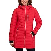 Nautica Women's Mid Length Packable Down Coat