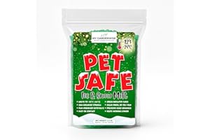 GARDENWISE Pet Safe Ice Melt – Pet Friendly Ice Melt, Snow Melt – Green Granules with CMA, Melts to −12°F (−24°C) - Driveway Salt & Sidewalk Salt for Ice (1 qt. - 2.2 lb.)