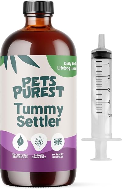 Pets Purest Tummy Settler for Dogs Cats 250 ml Liquid Digestive Support