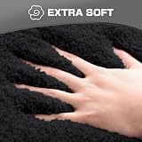 wyewye Microfibre Bath Mat 2cm Thick 40x60cm Black Super Absorbent view 3