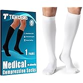 Medical Women Men Compression Socks Knee High 20-30 mmhg Graduated Stocking Support Hose Cute for Running Travel