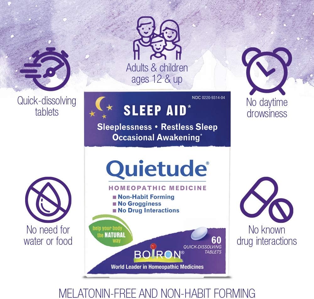 Boiron Quietude Homeopathic Medicine, Sleep Aid, 60 Count: Health & Personal Care