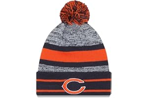 New Era Unisex-Adult NFL Official Sport Knit Classic Cuffed Knit Pom Beanie Hat