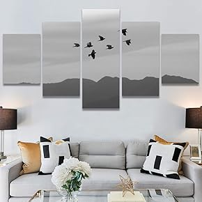 SIGNWIN 5 Panel Canvas Wall Art Modern Art...