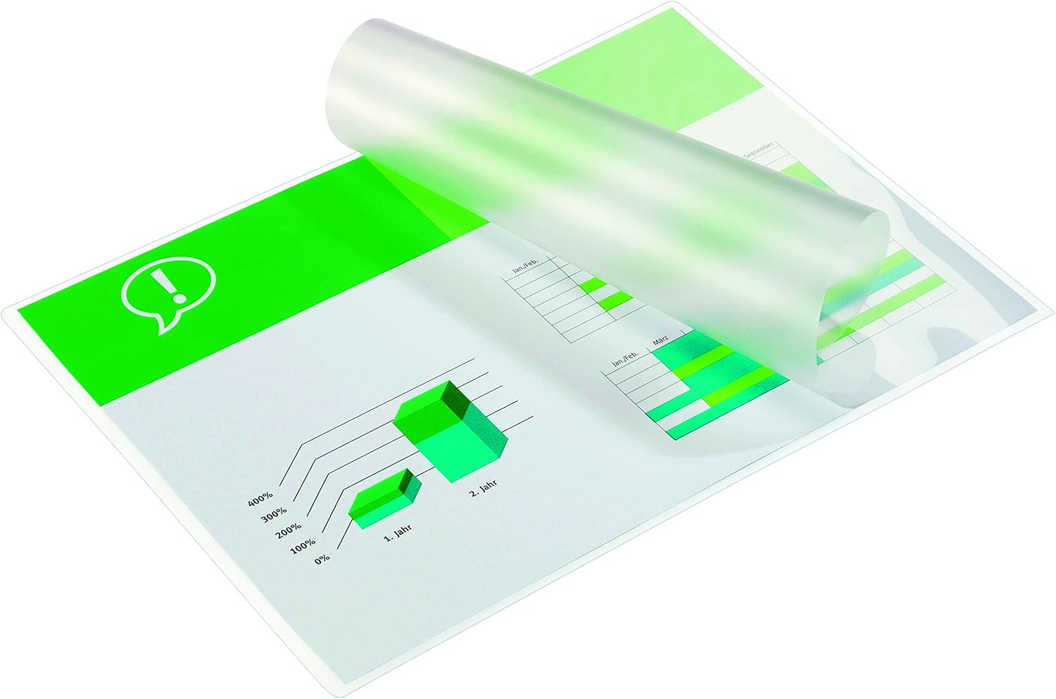 GBC A4 Document Laminating Pouches Gloss (2 x 38 mic, Pack of 200), glasklar glänzend / gloss, Pack 200