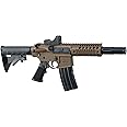 Crosman Bushmaster BMPWX Full Auto CO2-Powered BB Air Rifle And Red Dot Sight, Black/FDE