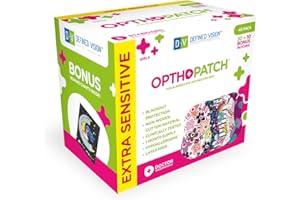 Opthopatch Eye Patches for Kids - Extra Sensitive Adhesive - Girls' Design [Series II] - 40 Count + 1 Reward Chart