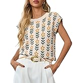 GREAIDEA Womens Sleeveless Sweater Vest Crewneck Cap Sleeve Knit Tops Trendy 2026 Summer Spring Business Casual Shirts