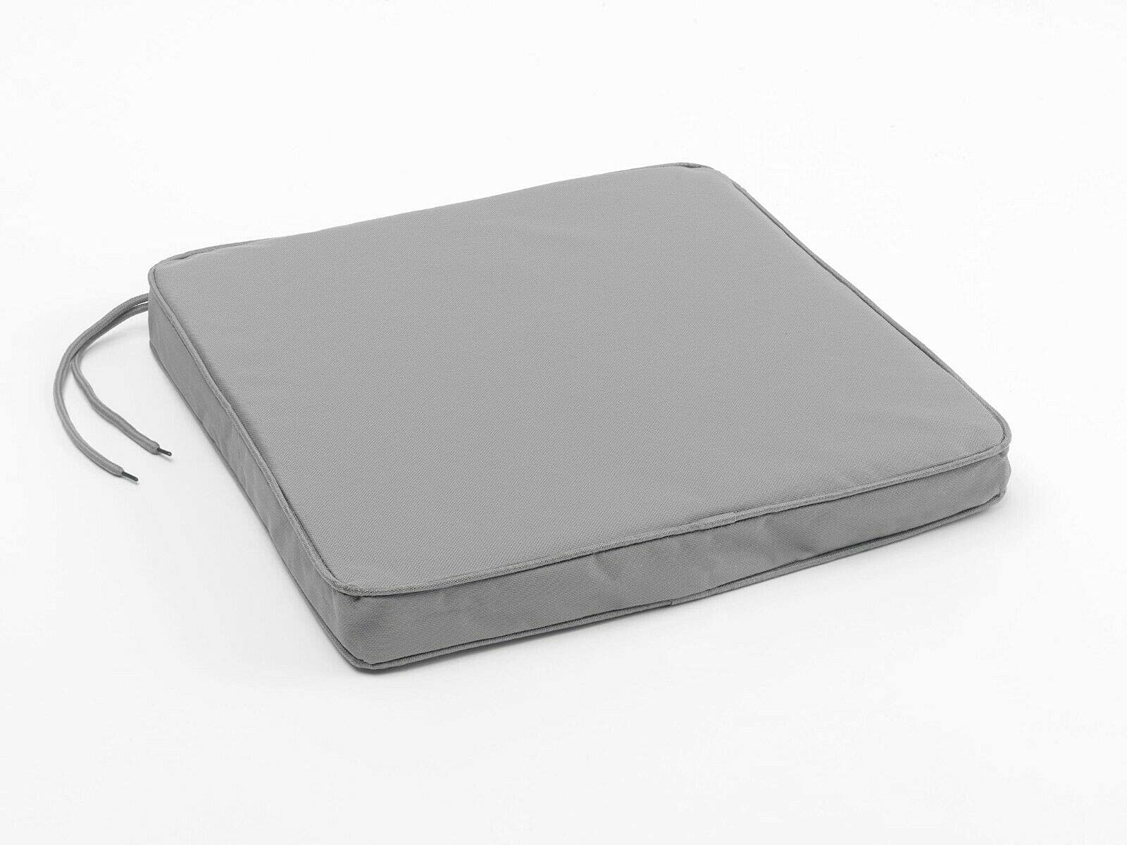 TOP STYLE COLLECTION Waterproof Cushion - Rattan Seat Pads for Indoor & Outdoor Garden Chairs Dining Room Seating Pad (16" X 16" X 2" | 40cm X 40cm X 5cm, Grey)
