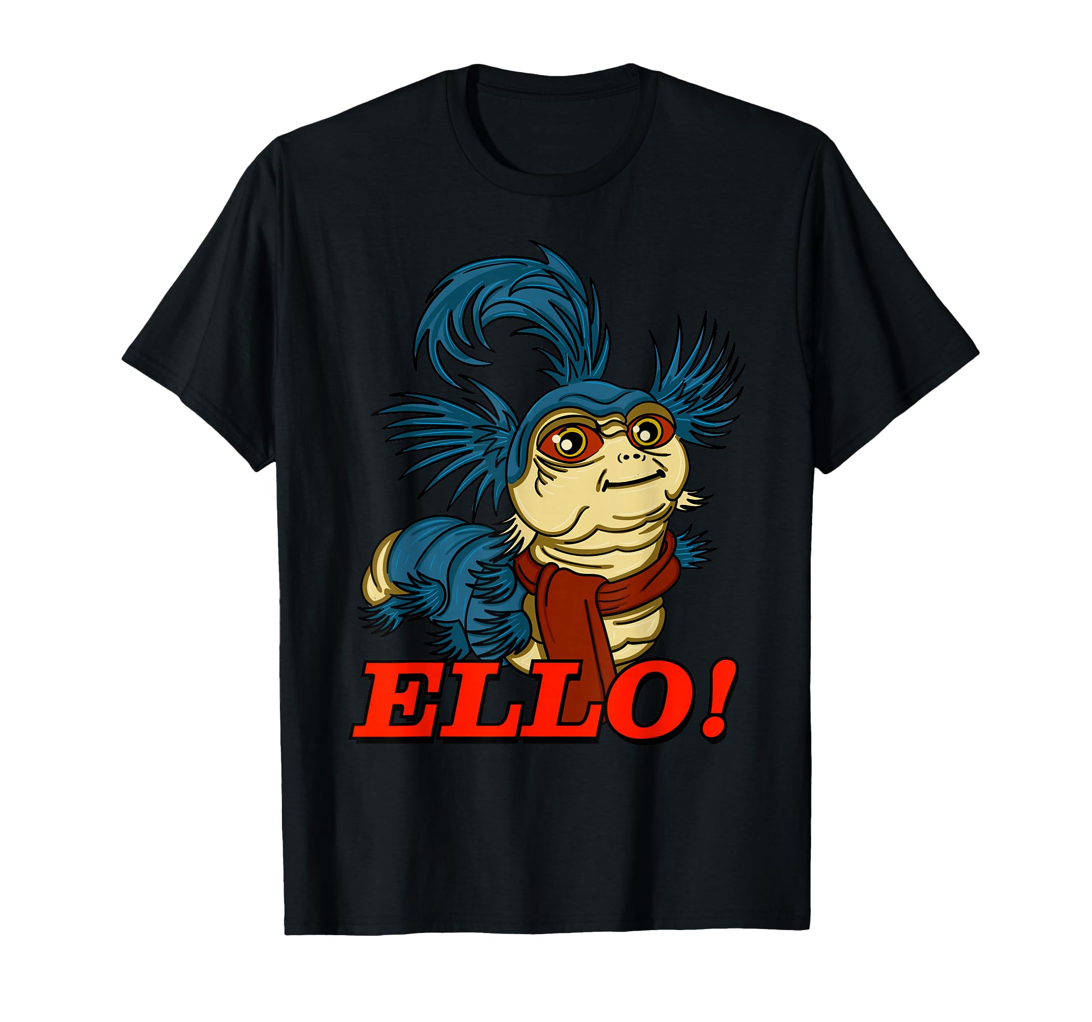 Photo 1 of **BLUE**Ello Worm - Come Inside and have a Nice Cup of Tea T-Shirt, SMALL