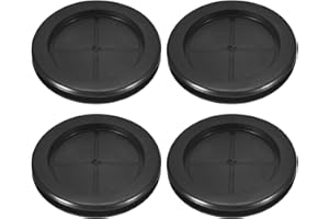 uxcell 4Pcs Rubber Grommets 2-3/8" (60mm) Drill Hole, 2" (50mm) ID Double Sided Hole Plugs Ring Gasket for Firewall Cable Wir