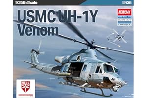 1/35 Scale Academy U.S.M.C UH-1Y Venom Helicopter Plastic Model Kit #12138