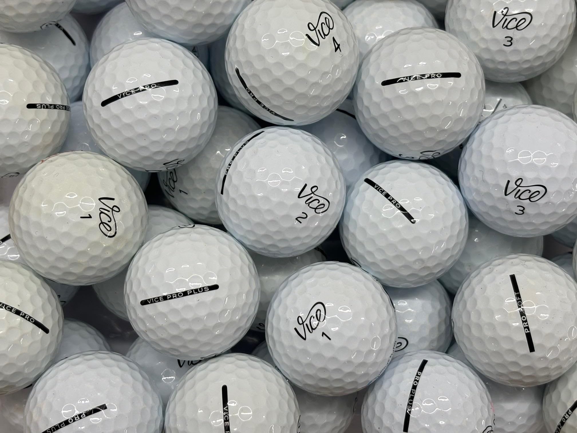 pro lake balls 24 Vice Pro, Pro Plus, Pro Soft Golf Lake Balls Pearl/Grade A (used not new)