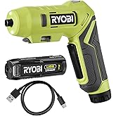 Ryobi ONE+ Cordless Screwdriver with Swivel Handle 4V (1x 2.0Ah)