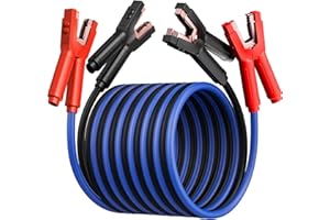 POWERBEST Heavy Duty Jumper Cables, 0 Gauge 30 Feet 1000Amp Automotive Booster Cables for 12V & 24V Cars, SUVs and Trucks, Jumper Cables Kit with Carry Bag (0AWG x 30Ft)