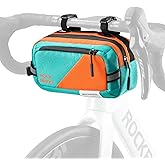 ROCKBROS Bike Handlebar Bag Large Capacity Bicycle Handle Bar Bag Quick Release Bike Front Bag Bike bag with Shoulder Strap Cycling Accessories for Men Women