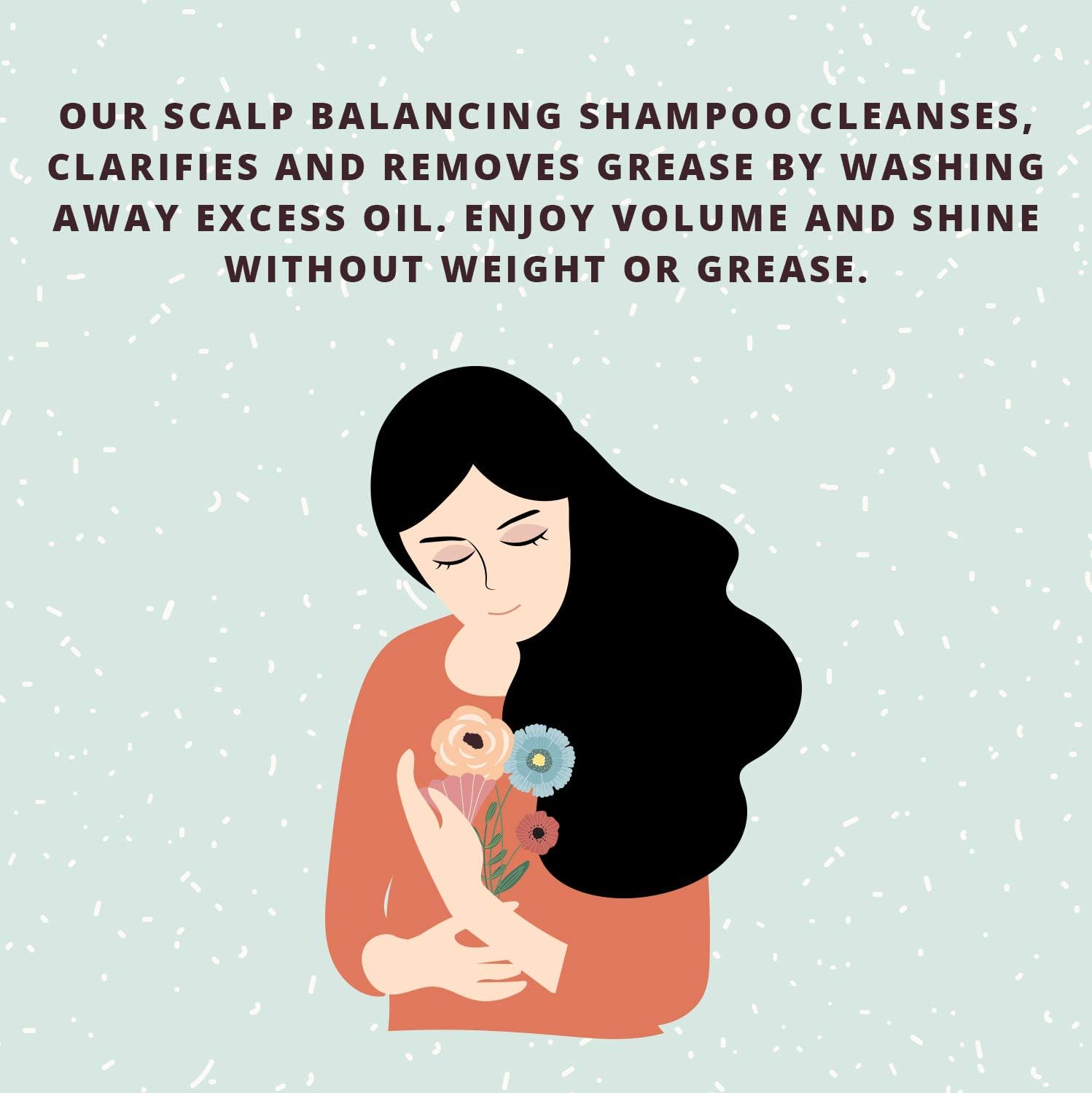 Best Shampoo for Oily Hair - Itchy Scalp Botanical Hair Loss Treatment for Men & Women - Degreaser Hair Product Sulfate Free - Clarifying Shampoo for Color Treated Hair & Natural Beauty Hair Care 16oz: Health & Personal Care
