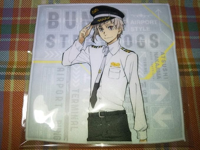 Amazon 文豪ストレイドッグス成田アニメデッキ先行エアポートver ミニタオル中島敦 アニメ 萌えグッズ 通販