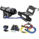 KFI Combo Kit - A2500-R2 2500 lb Winch & Winch Mount - Compatible/Replacement for 2007-2013 TRX420 TE & TRX420 TM Rancher 420 2x4