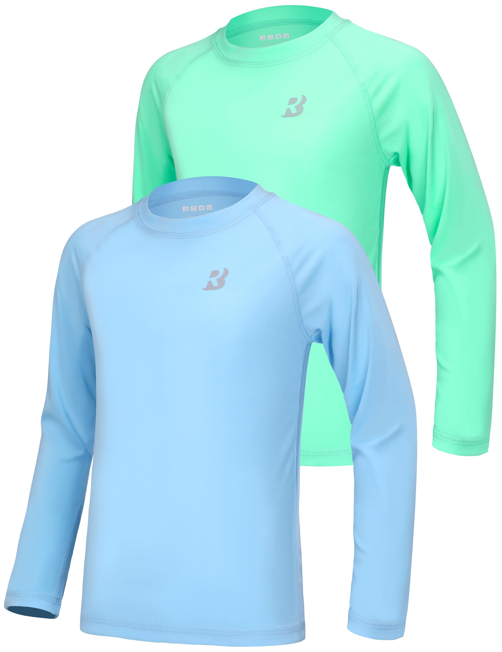 Photo 1 of *Minor Damaged - Check clerk notes*
Roadbox Boys UPF 50+ Rash Guard Swim Shirt, Kids Long Sleeve Sun Protection Shirts, Youth UV Athletic Beach Rashguard, Size small kids