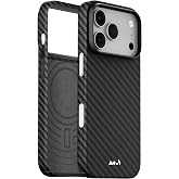 Mous for iPhone 18 Pro Case, Super Thin Aramid Fibre Black | Compatible with MagSafe, Non-slip grip, Slim Design, Scratch Resistant, Lightweight