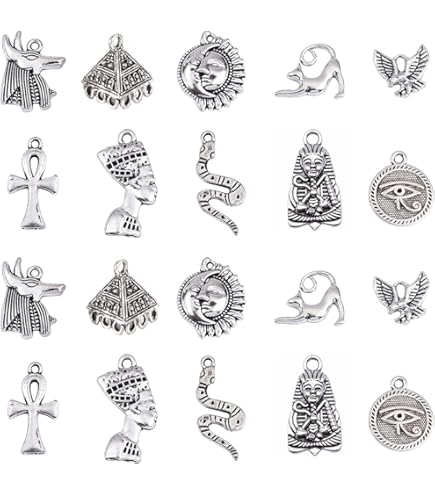 40 Mini Breloques Lanternes Vintage Argentées - Style Tibétain 3D Lampe à Pétrole - Pour Bijoux DIY, Colliers, Bracelets