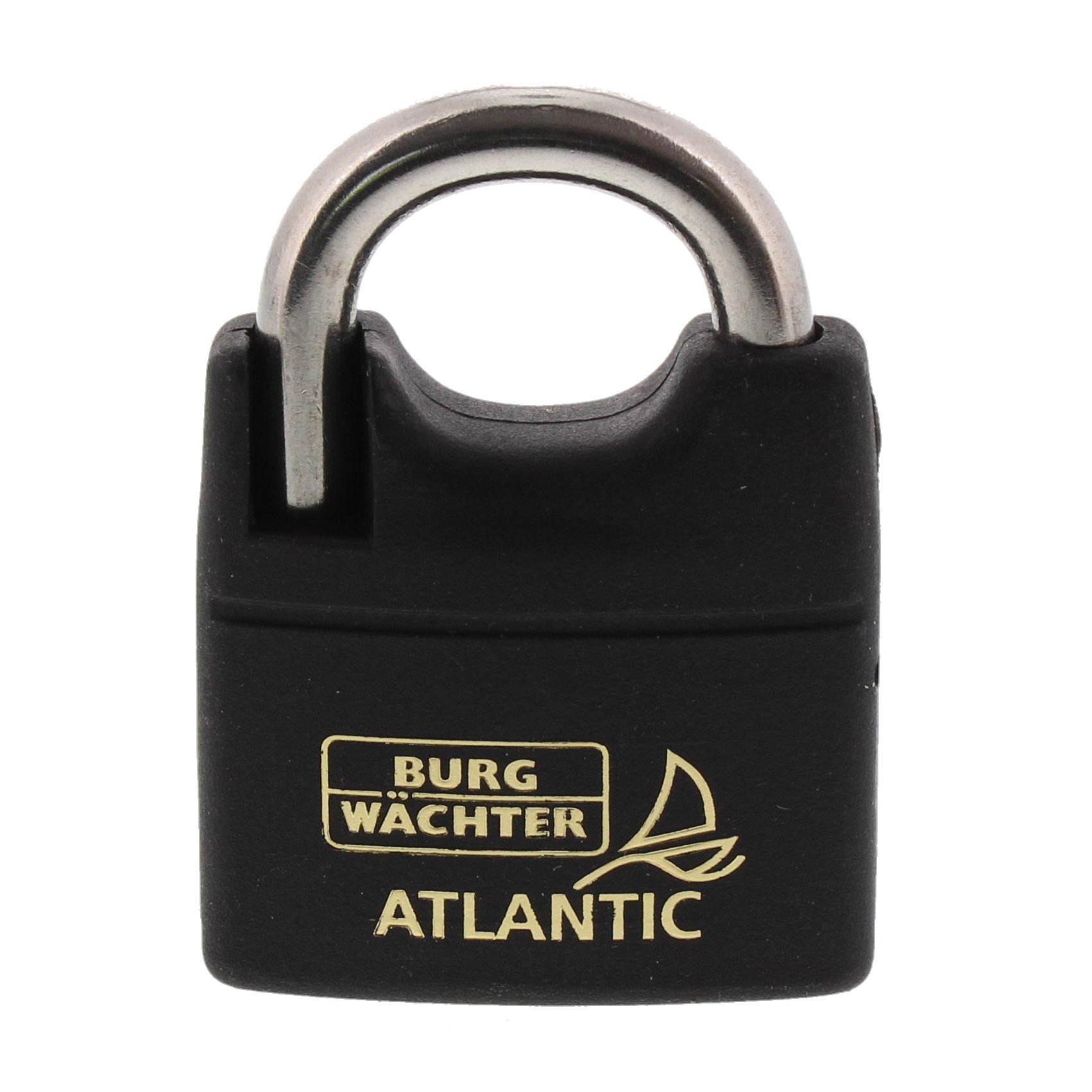 Burg-Wächter Atlantic 217 F 50 Ni SB Padlock 8 mm Shackle Thickness 2 Keys
