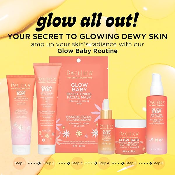 PACIFICA BEAUTY GLOW BABY SUPER LIT SPF 30 LOTION, SKINCARE, BROAD SPECTRUM, UVA/UVB SUN PROTECTION, ZINC OXIDE, MINERAL SUNSCREEN, FACE LOTION, TINTED MOISTURIZER, VEGAN, 1.7 FL OZ (1 COUNT)