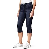 WallFlower Womens Fearless Curvy 17.5" Capri Super High-Rise Insta Vintage Juniors Jeans