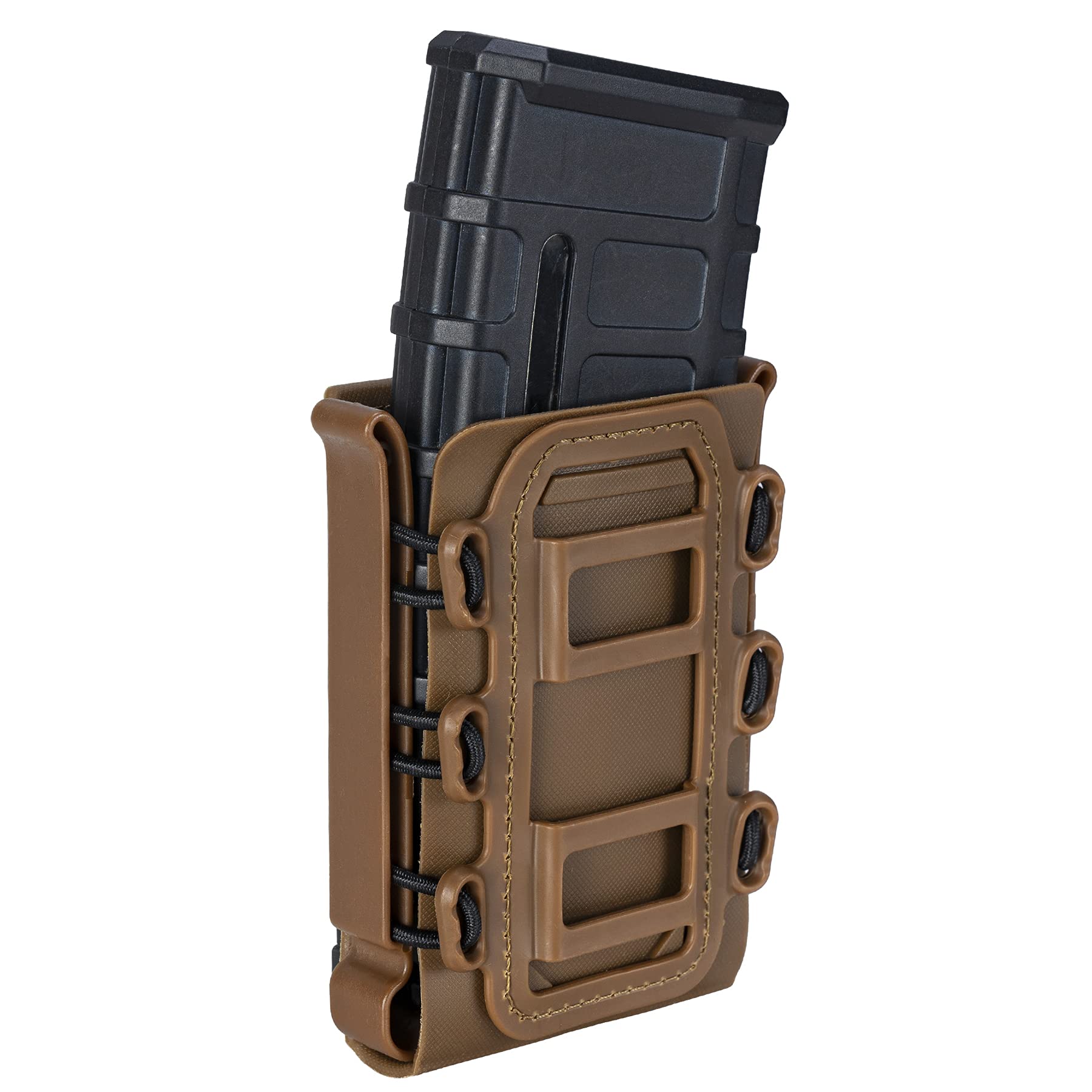 IDOGEAR Mag Pouch 5.56mm Rifle Magazine Pouches 7.62mm Molle Softshell Universal Mag Carrier for M4 AR15 M16 AK Magainzes (Coyote Brown)