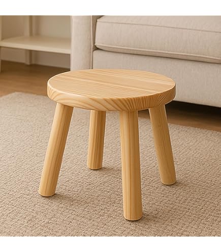 KALWEL,Wood Stool,Square Stool,Mini Wooden Stool,Decorative Stool