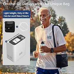 Portable Oxygen Generator with Accessory and Bag