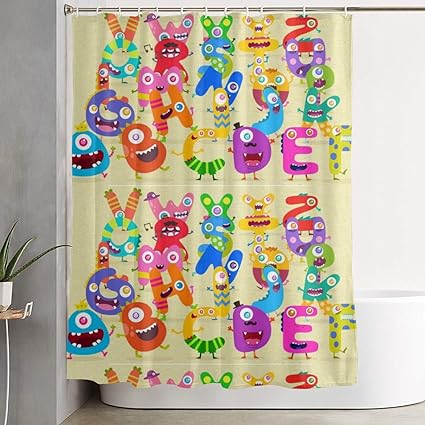 Amazon Com Rainbow Space Learn Abc Alphabet Vocabulary Shower