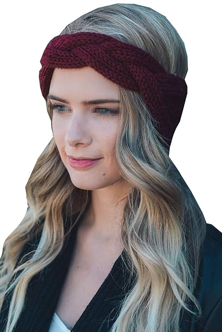 Fascia Per Capelli Da Donna Intrecciata A Maglia Tukistore