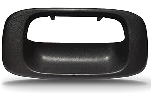 SYOAUTO Tailgate Handle Bezel Trim Fits for 1999-2007 Chevy Silverado GMC Sierra 1500 2500 3500 Black Textured Replaces# 15228539, 15228540, GM1916102, GM15046512