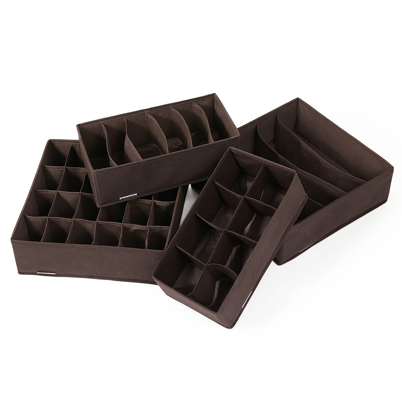 SONGMICS Closet Underwear Organizer Drawer Divider for Bras Panties
