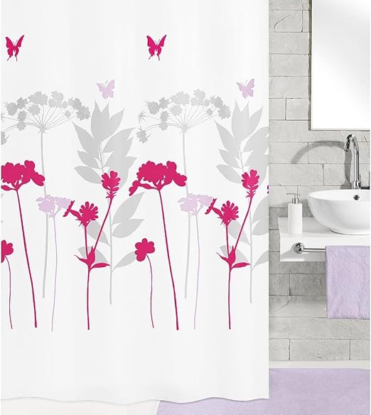 Amazon Com Kleine Wolke Floral Shower Curtain Fabric No Liner