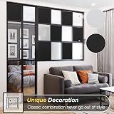 rabbitgoo Blackout Window Film Grid Design Privacy 60x200 cm view 6