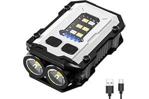 Minsk Flashlight, EDC Flashlight, USB Rechargeable EDC Light, Mini Keychain Flashlight, Small Keychain Light for Night Working, Running, Walking