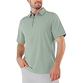 Shallowlulu Men's Golf Polo Shirts Dry Fit Moisture Wicking Short Sleeve Collared Summer Casual Work Polos Shirt